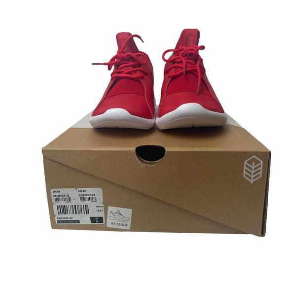 Call It Spring Raisende Fashion Sneakers Red 8 - Picture 10 of 10